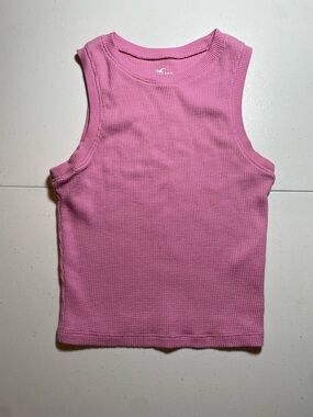 Hollister Pink Waffle Tank. Size S
